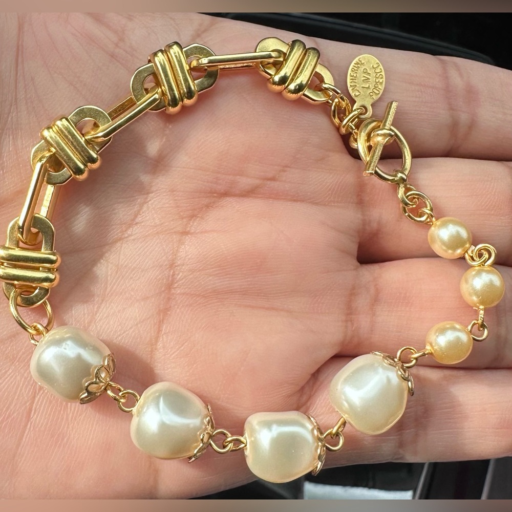 Brand New Catherine Popesco Pearl Bracelet